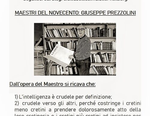 Lettura consigliata: “Vita di Nicolò Machiavelli, fiorentino” di Giuseppe Prezzolini
